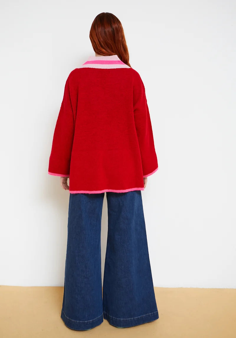 Dr Bloom Red Hug Sweater