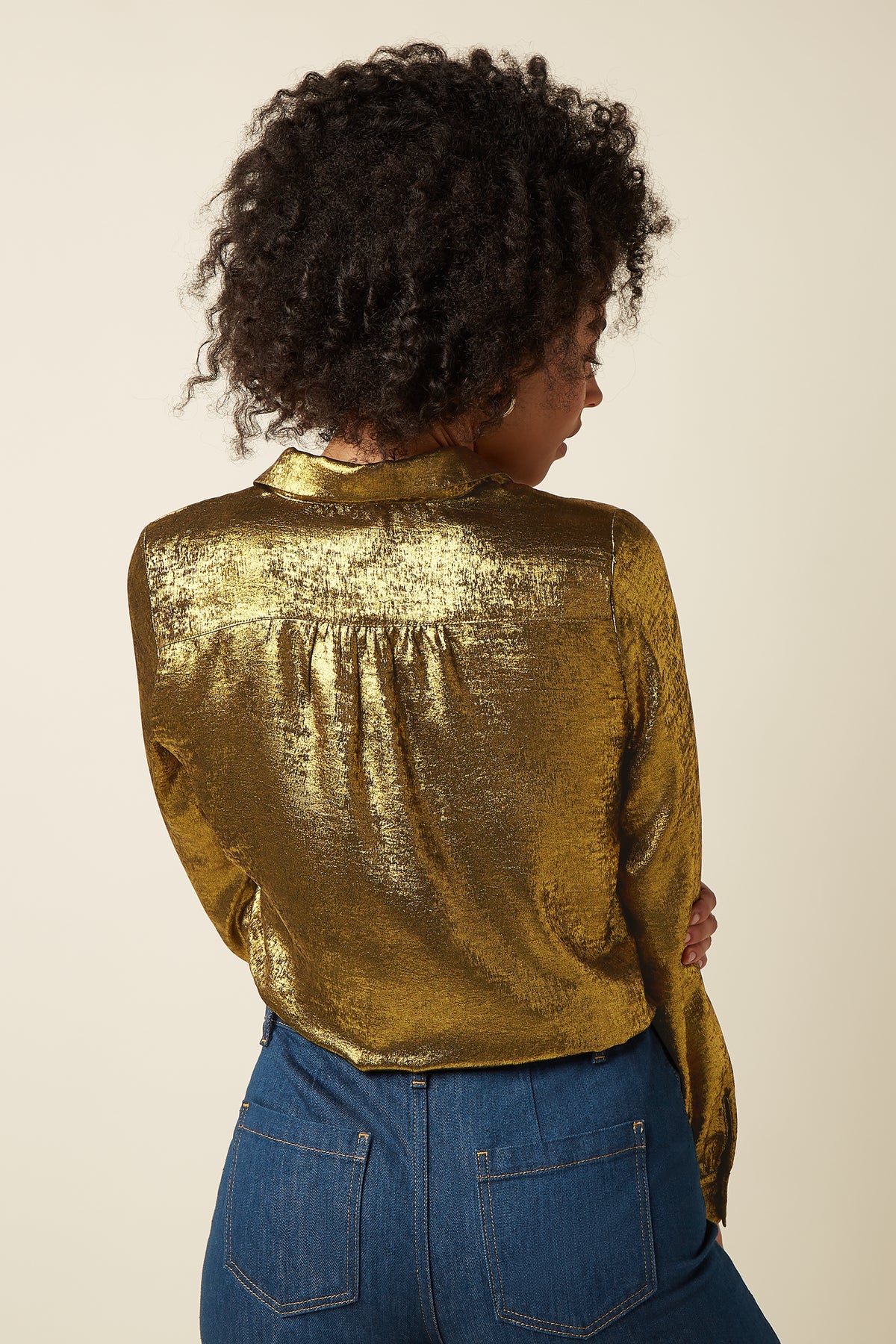 Maisie Blouse Flambe Gold