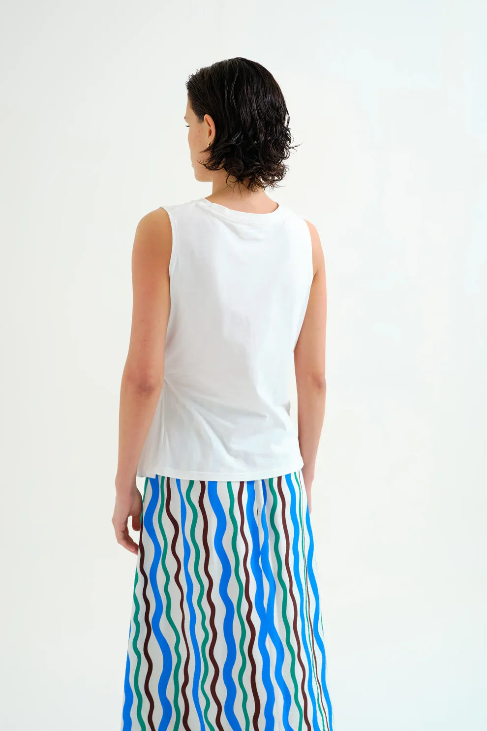 100% cotton draped t-shirt