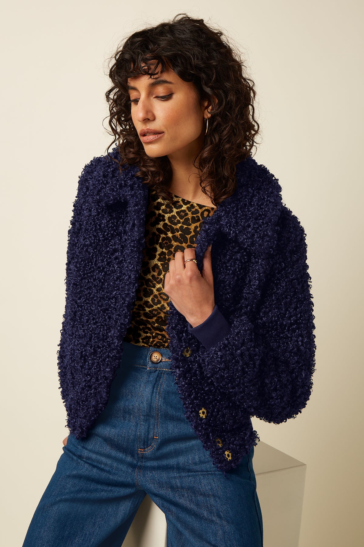 Isa Jacket Basil Fur