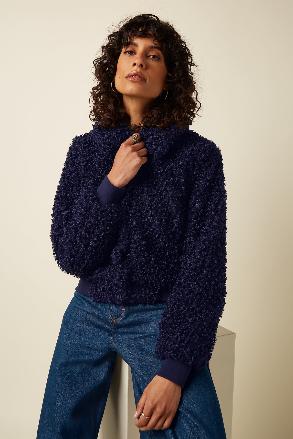 Isa Jacket Basil Fur