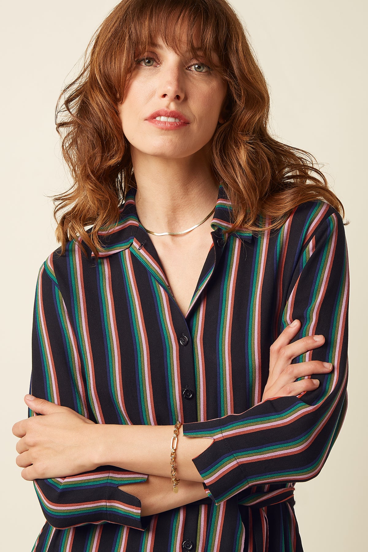 Claire Dress Harley Stripe