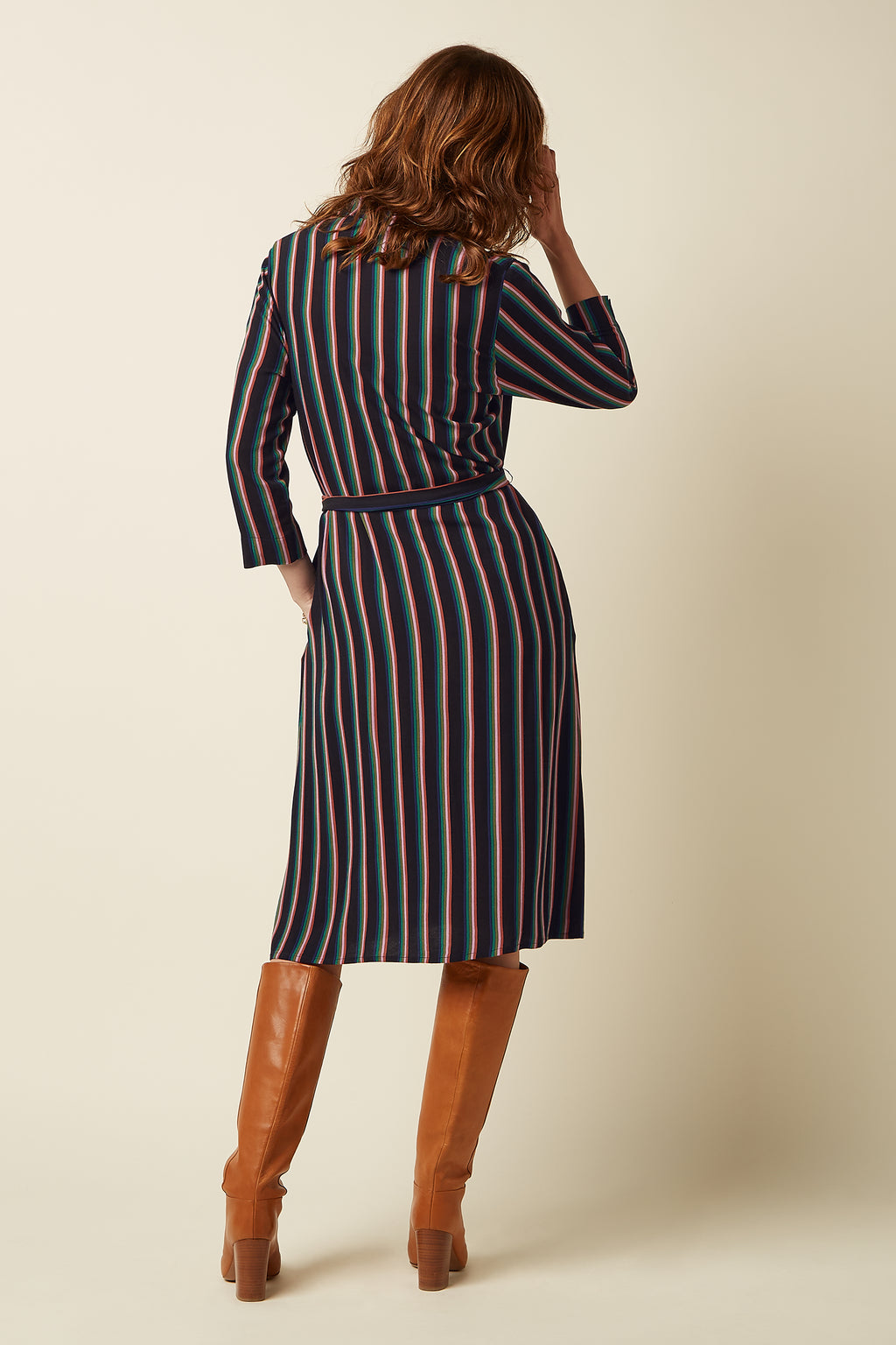 Claire Dress Harley Stripe