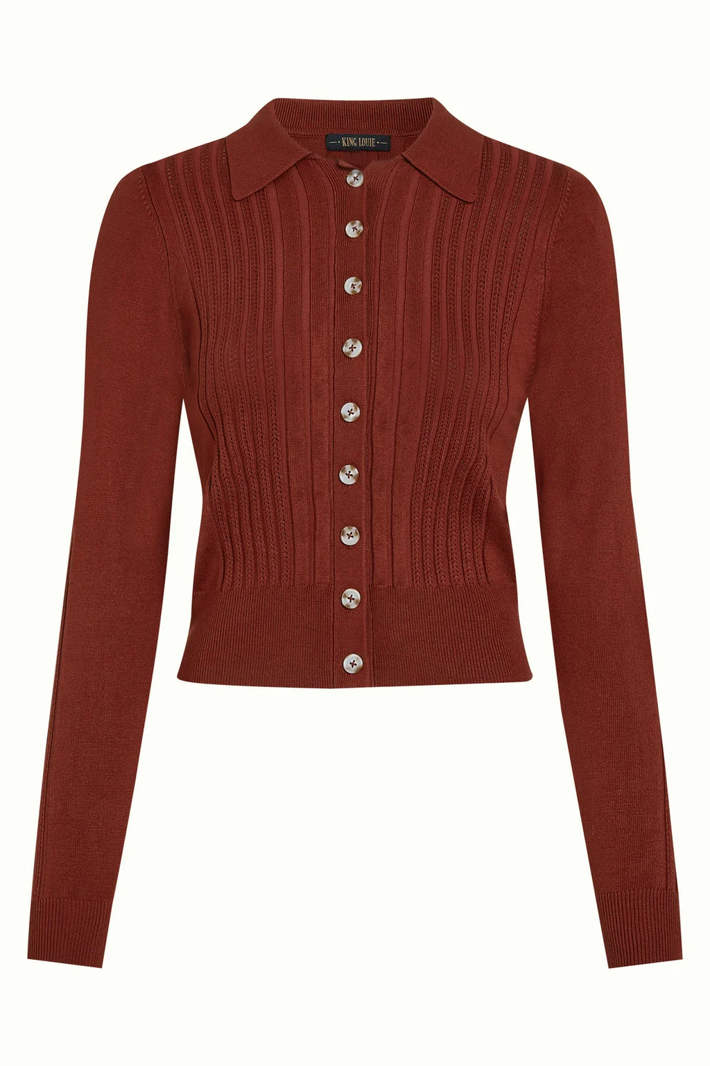 Sofie Cardi Match Knit, Spicy Brown