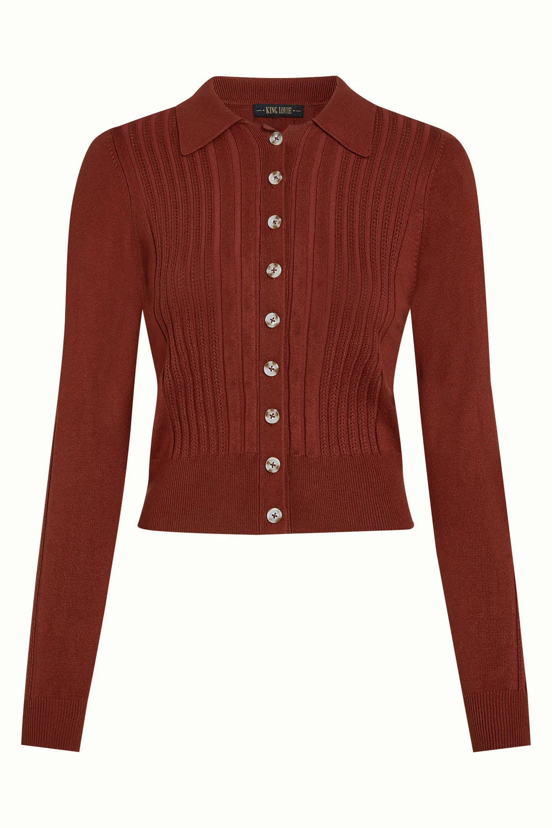 Sofie Cardi Match Knit, Spicy Brown