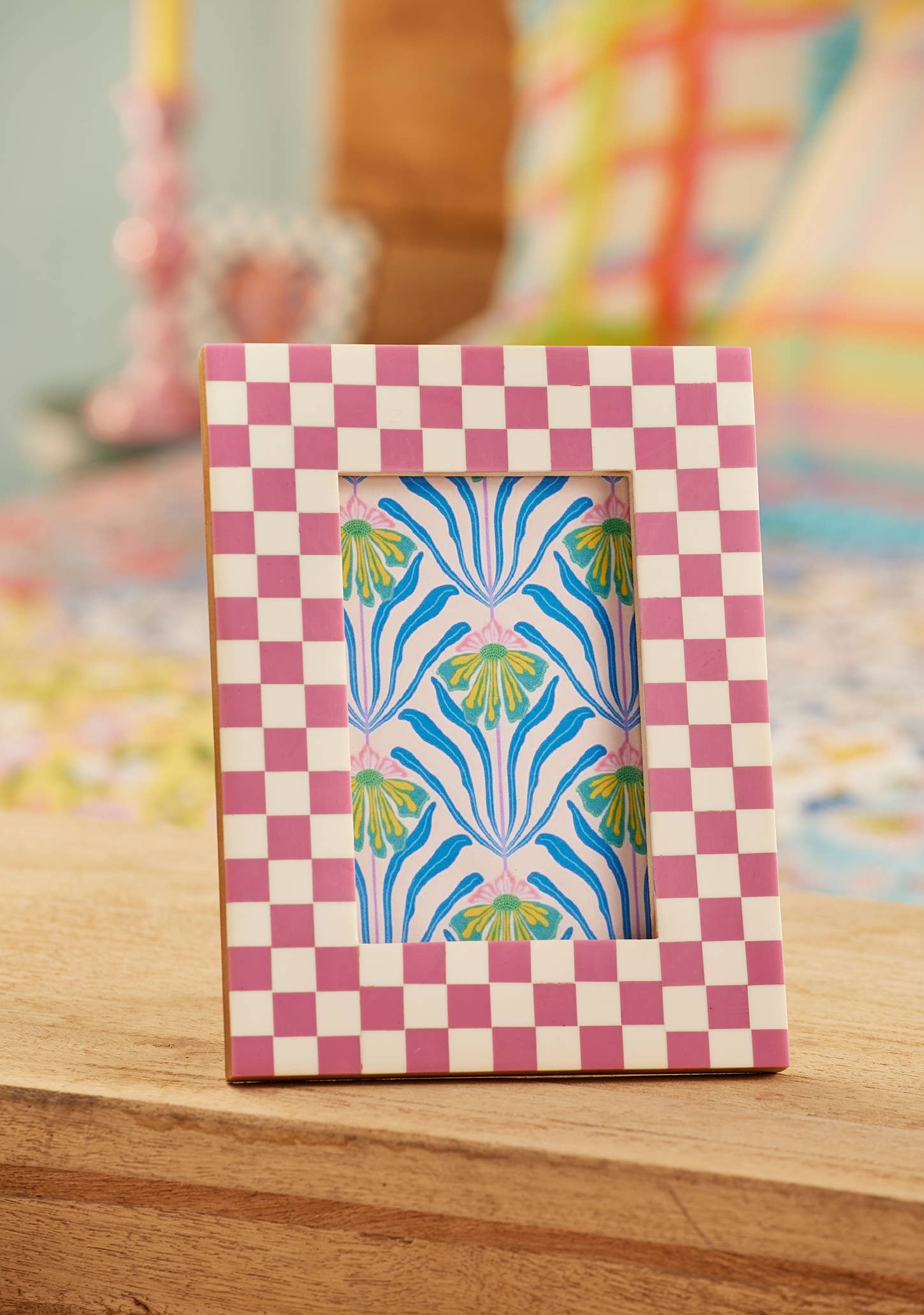 Check Photo Frame, fits photo 6x4"