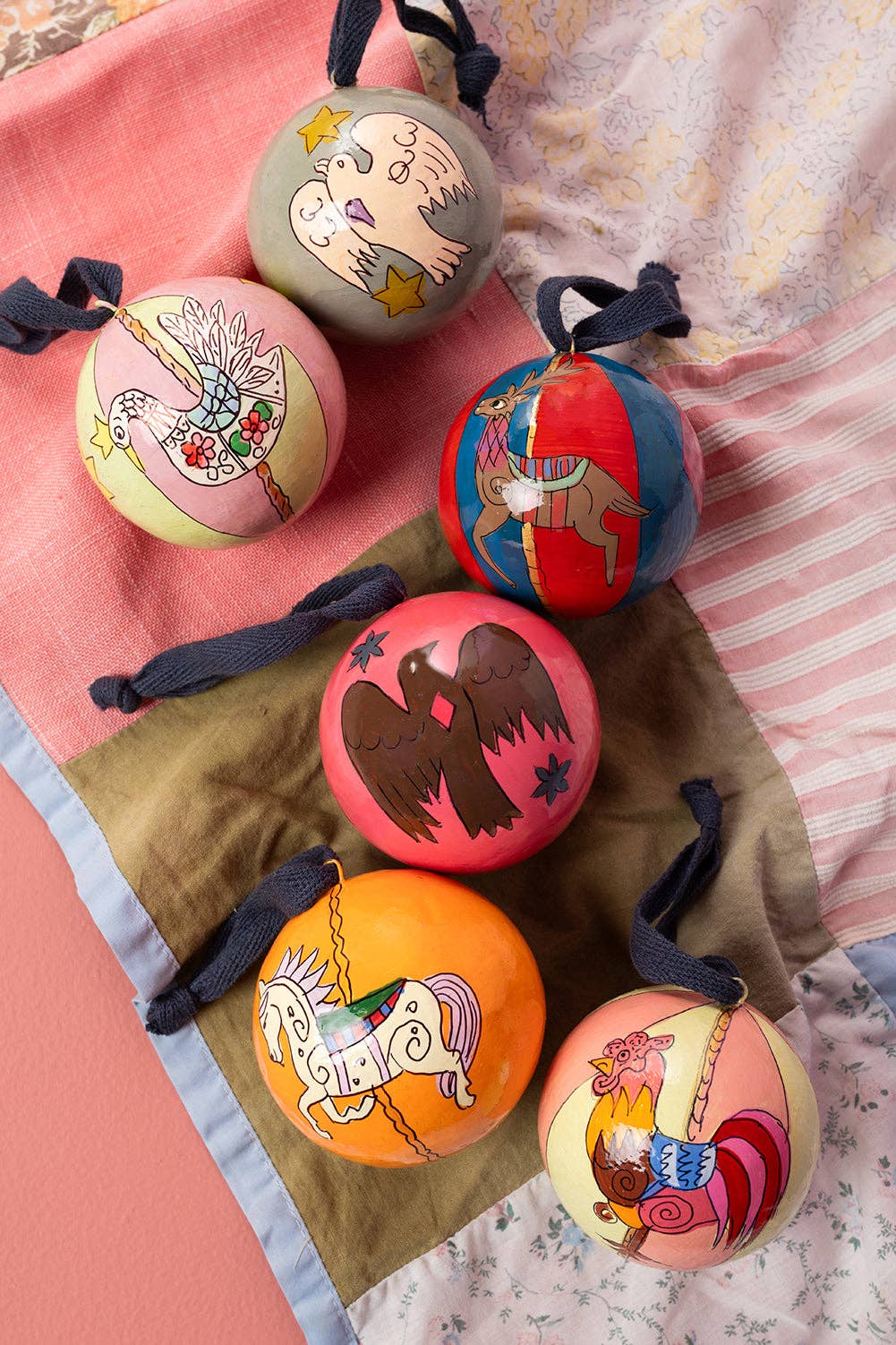 Daisy Snow Reindeer Carousel Bauble