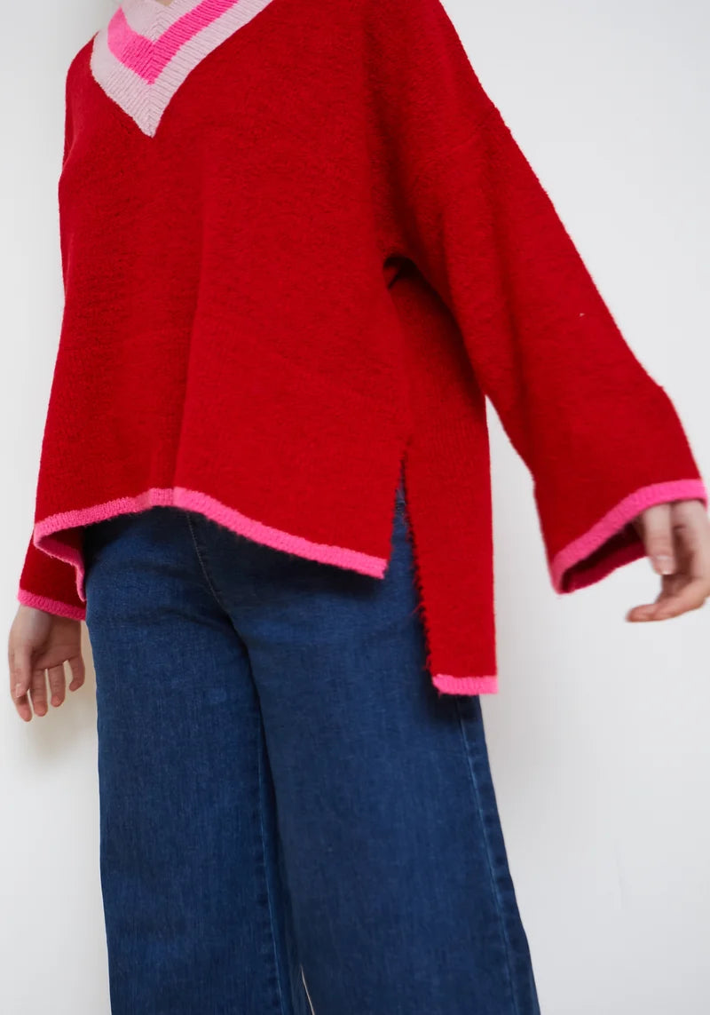 Dr Bloom Red Hug Sweater