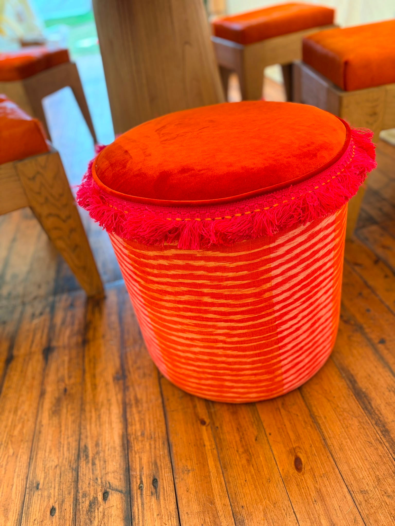 Thibaut with Andrew Martin Trim Stool