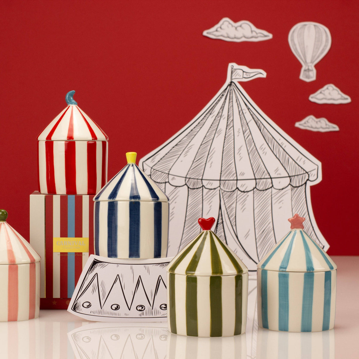 Carnival: Ringmaster Red Candle - Plum & Pomegranate