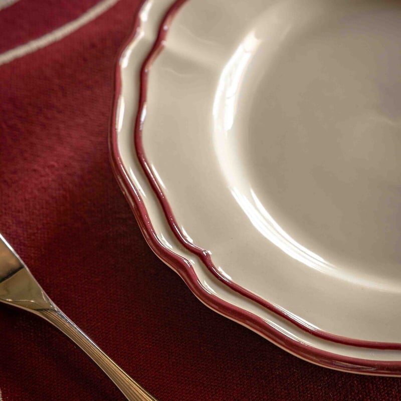 Gallery Heritage Scallop Side Plates Red 4pk