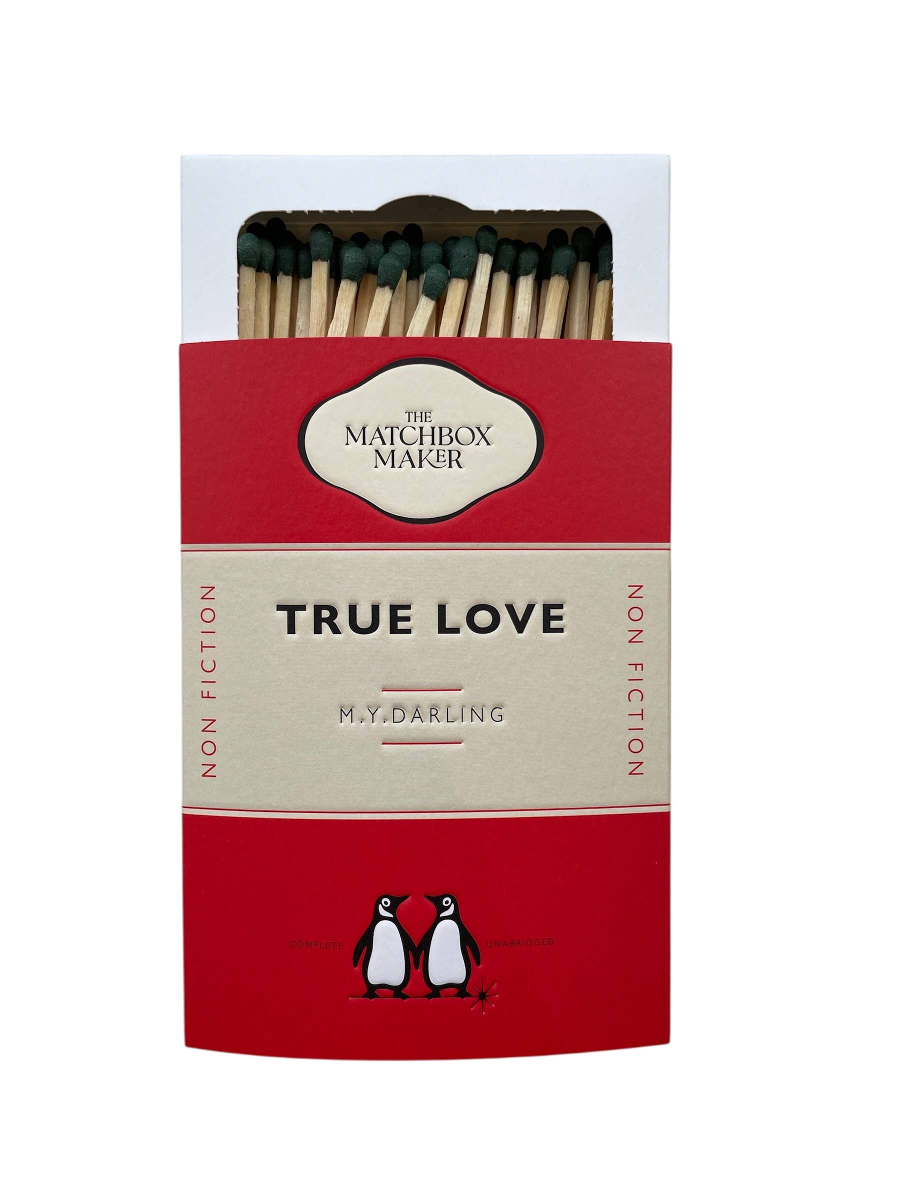 Book titled 'True Love' by M.Y. Darling in a matchbox-style packaging.