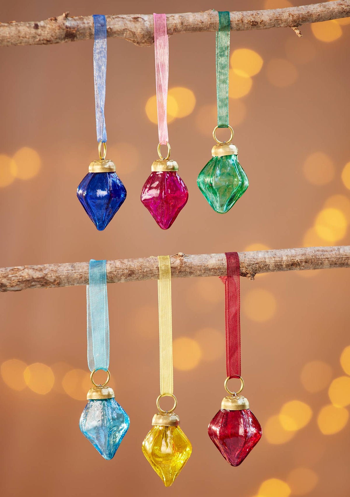 Namaste Mini Glass Pendant Decoration