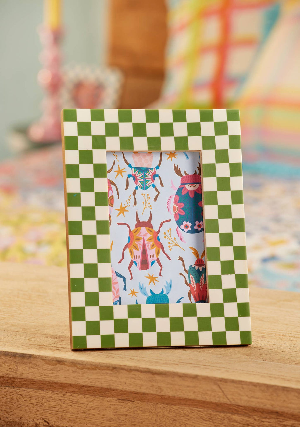 Check Photo Frame, fits photo 6x4"