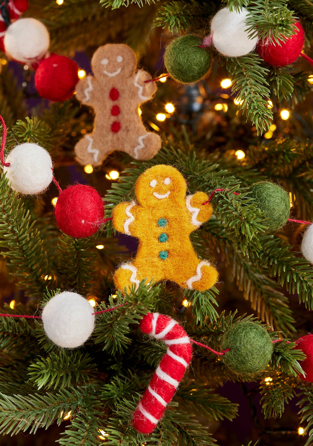 Felt Gingerbread Garland