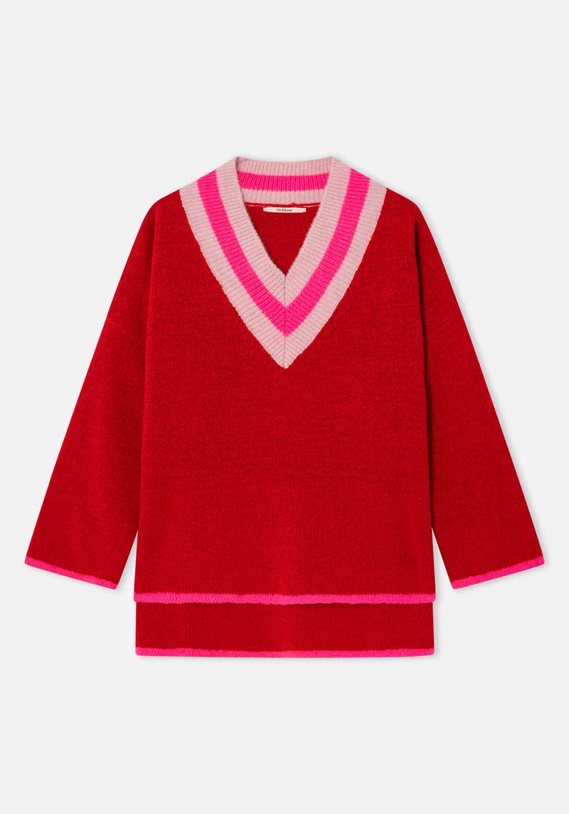 Dr Bloom Red Hug Sweater