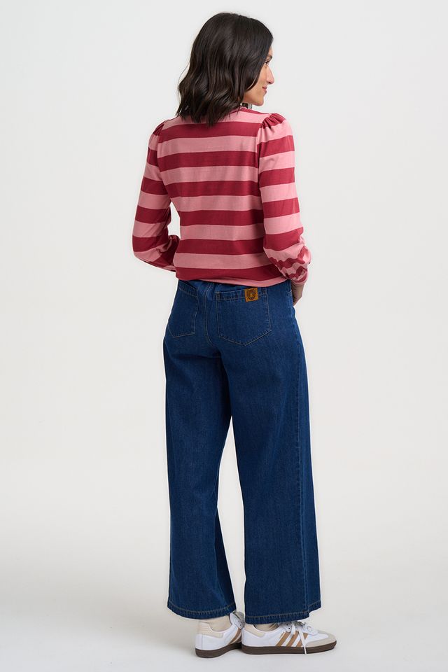 Sugarhill Brighton Red/Pink Wide Striped Griselda Top