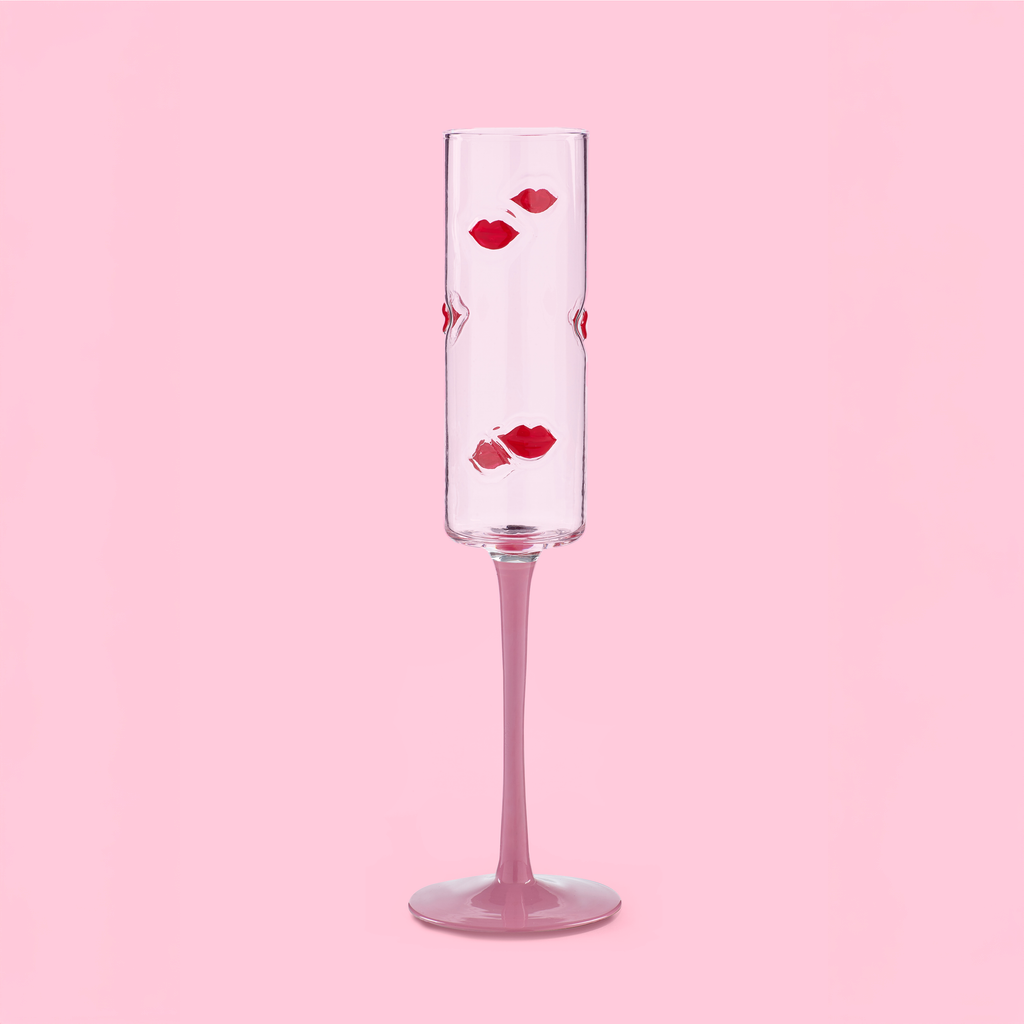 With Love Lip Glass Flutes - Set of 2