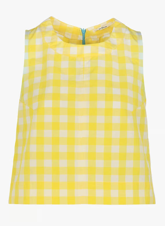 Dr Bloom yellow checked top