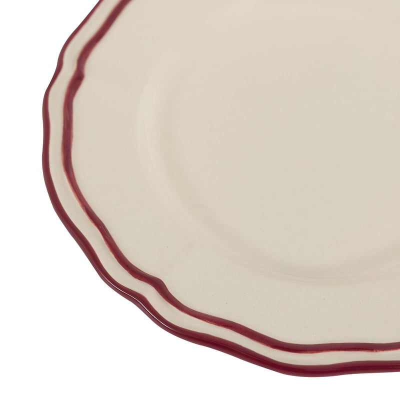 Gallery Heritage Scallop Side Plates Red 4pk