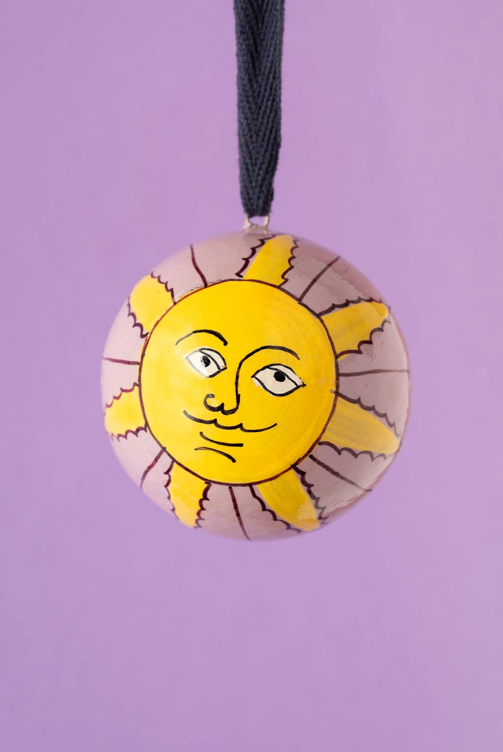 Daisy Snow The Sun Purple Bauble