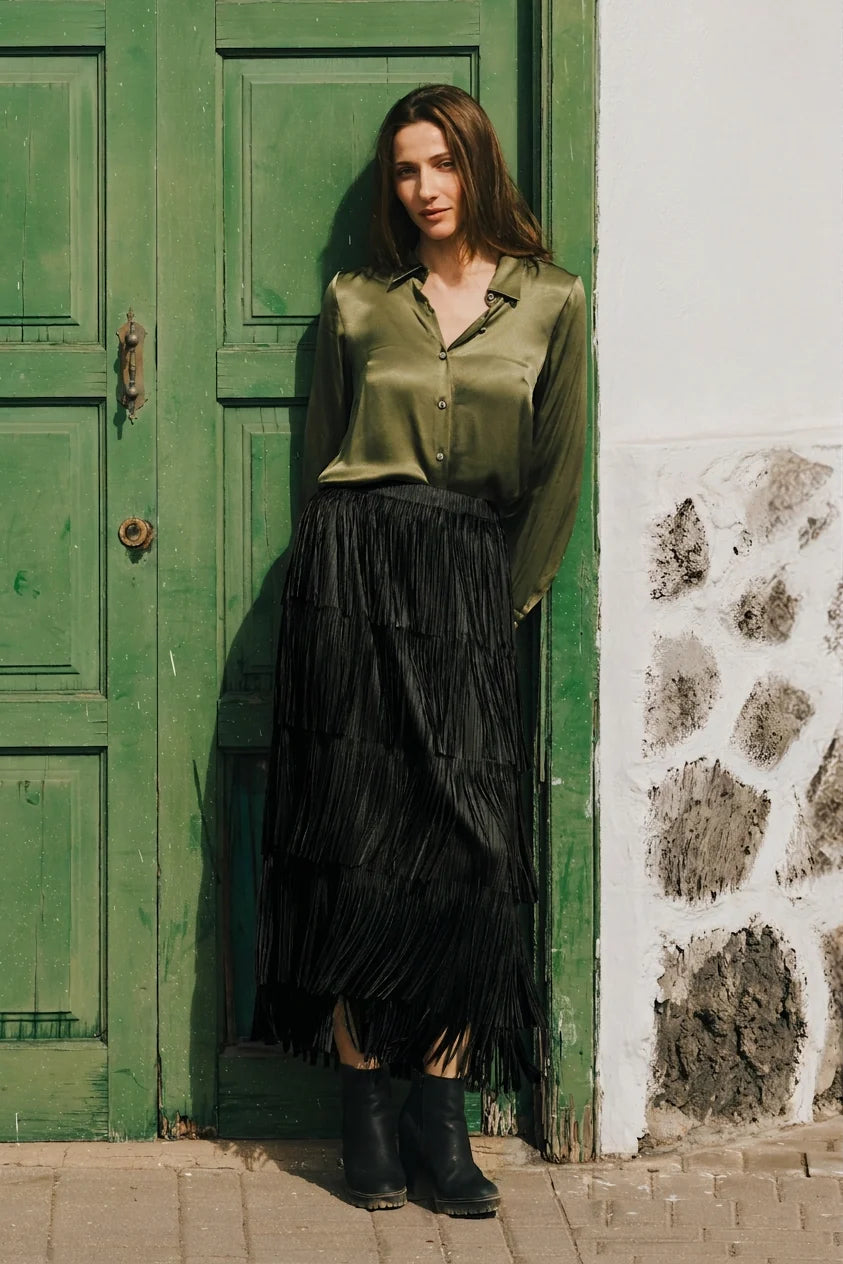 Anything Goes Gracie Skirt in Black