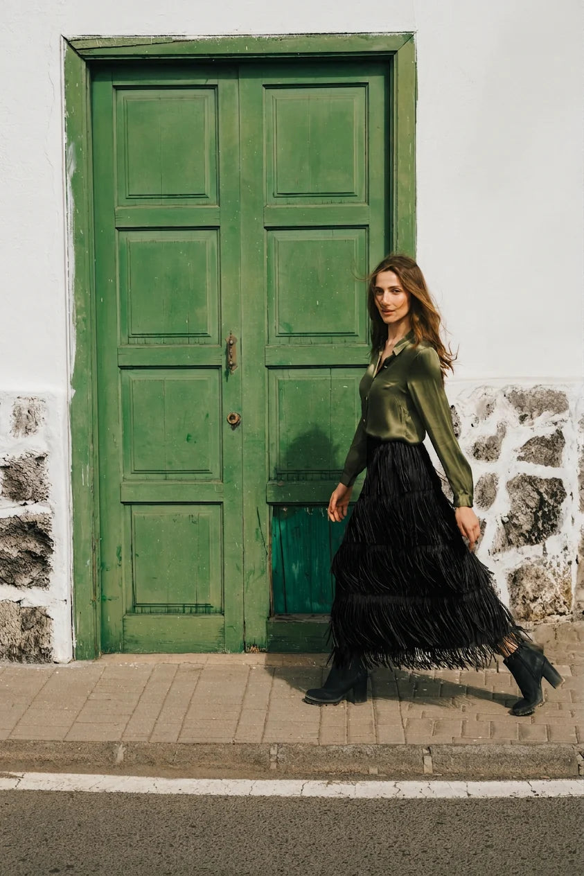 Anything Goes Gracie Skirt in Black