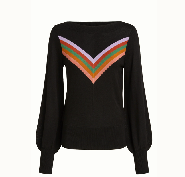 King Louis Audrey Bell Top Azzy  - black