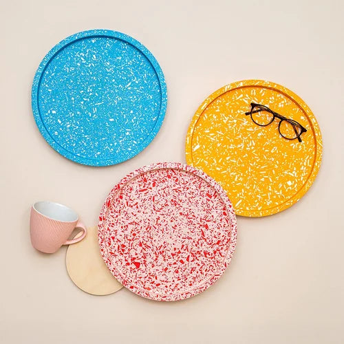Large Round Terrazzo Tray