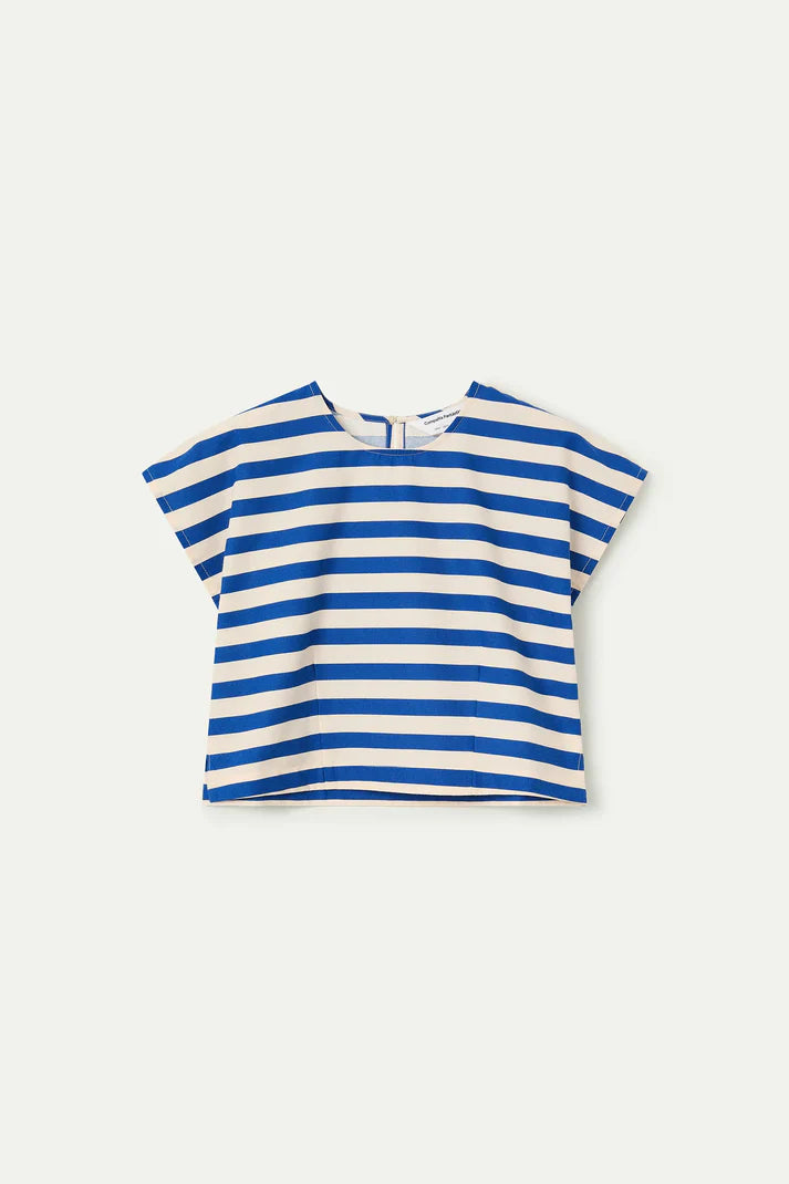 Bamboo Blue Stripe Top