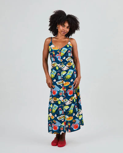 Brava Chiringuito Strap Dress Blue