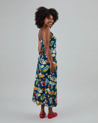 Brava Chiringuito Strap Dress Blue