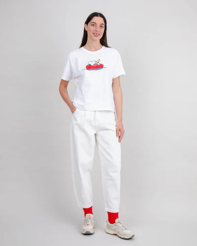 Brava Peanuts Floating Oversize Tee White