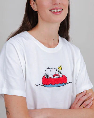 Brava Peanuts Floating Oversize Tee White