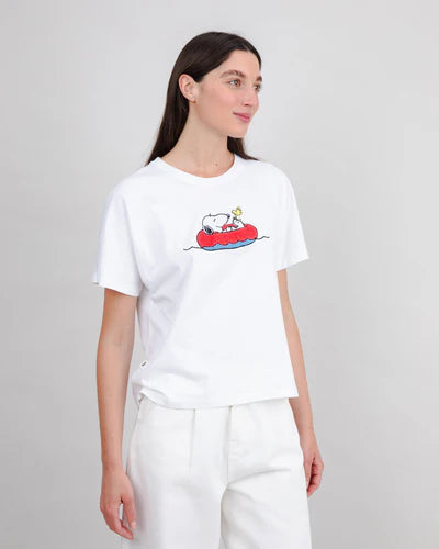 Brava Peanuts Floating Oversize Tee White