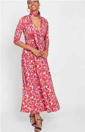 Onjenu Crawford Dress Ikat Multicolour