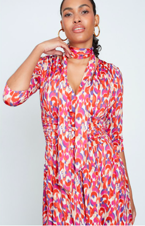 Onjenu Crawford Dress Ikat Multicolour