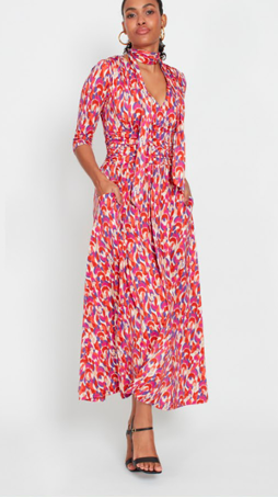 Onjenu Crawford Dress Ikat Multicolour