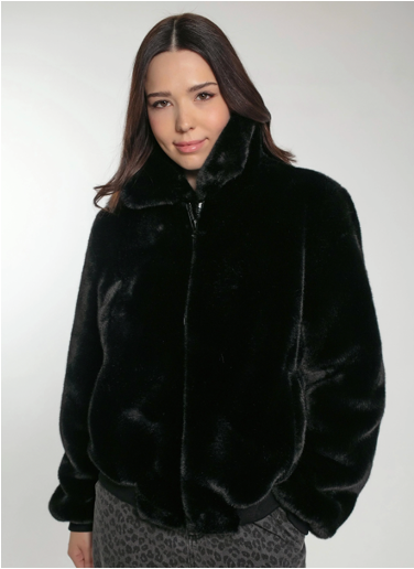 Beatrix Fur Bomber Jacket