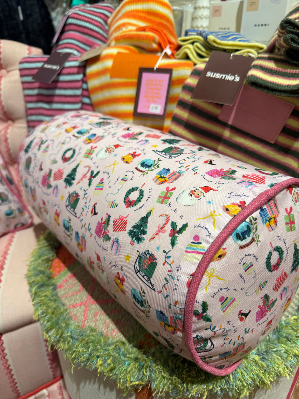 Bolster Christmas Cushions