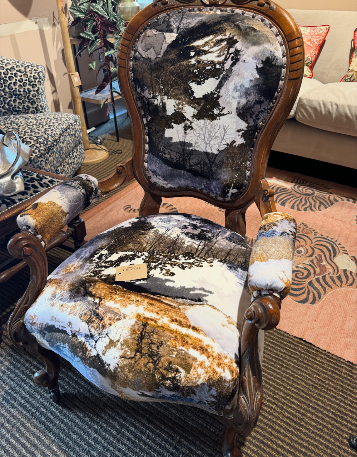 Statement Velvet Chair