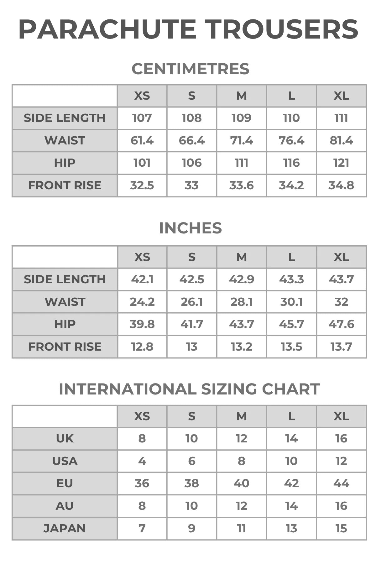 Smooth Operator Parachute Trousers