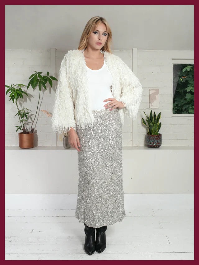 Philippa Sequin Skirt