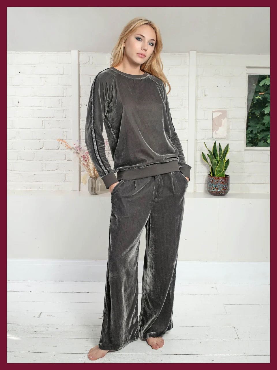 Phoenix Velvet Trousers - Mink
