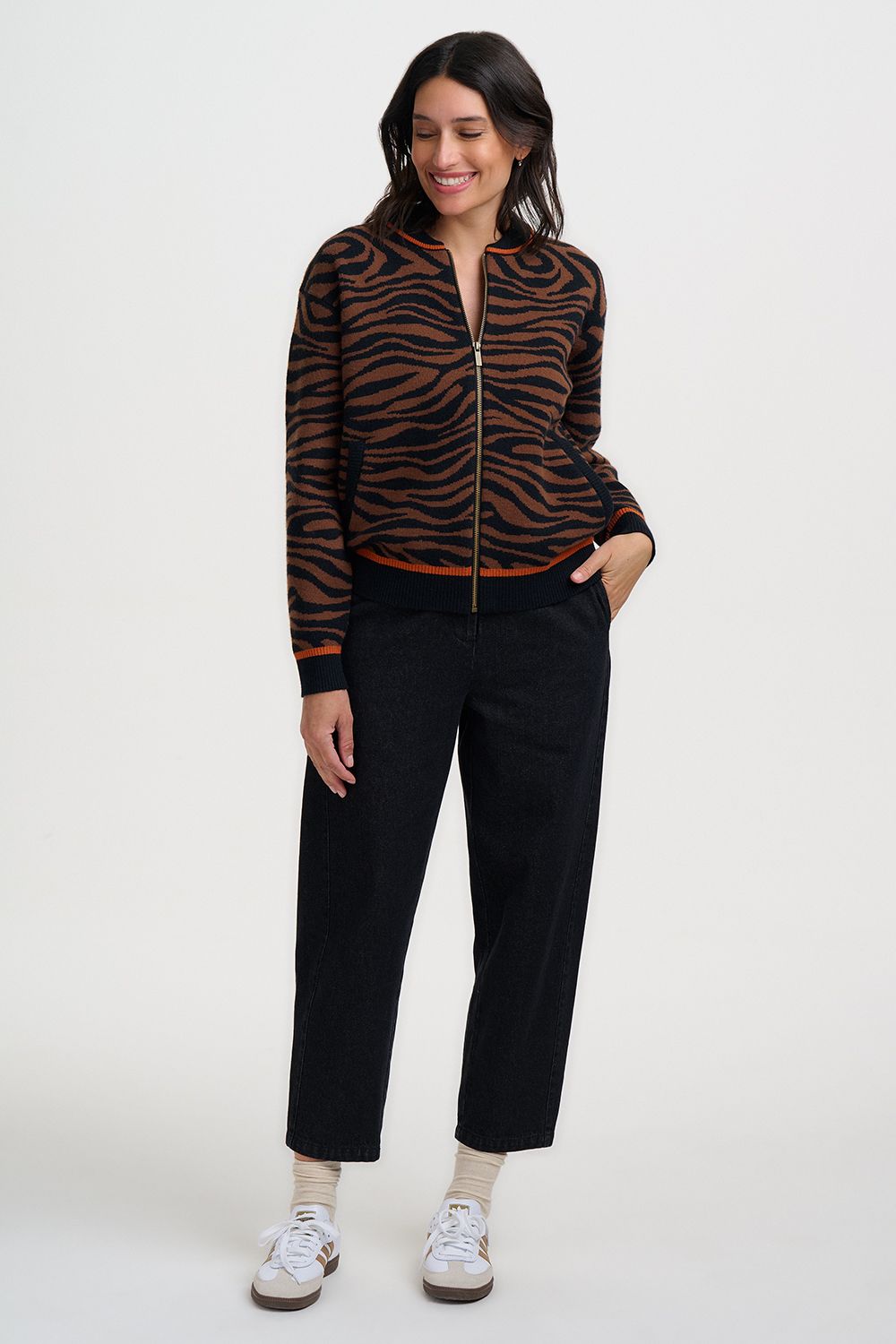 Sugarhill Brighton Solana Knitted Bomber Jacket