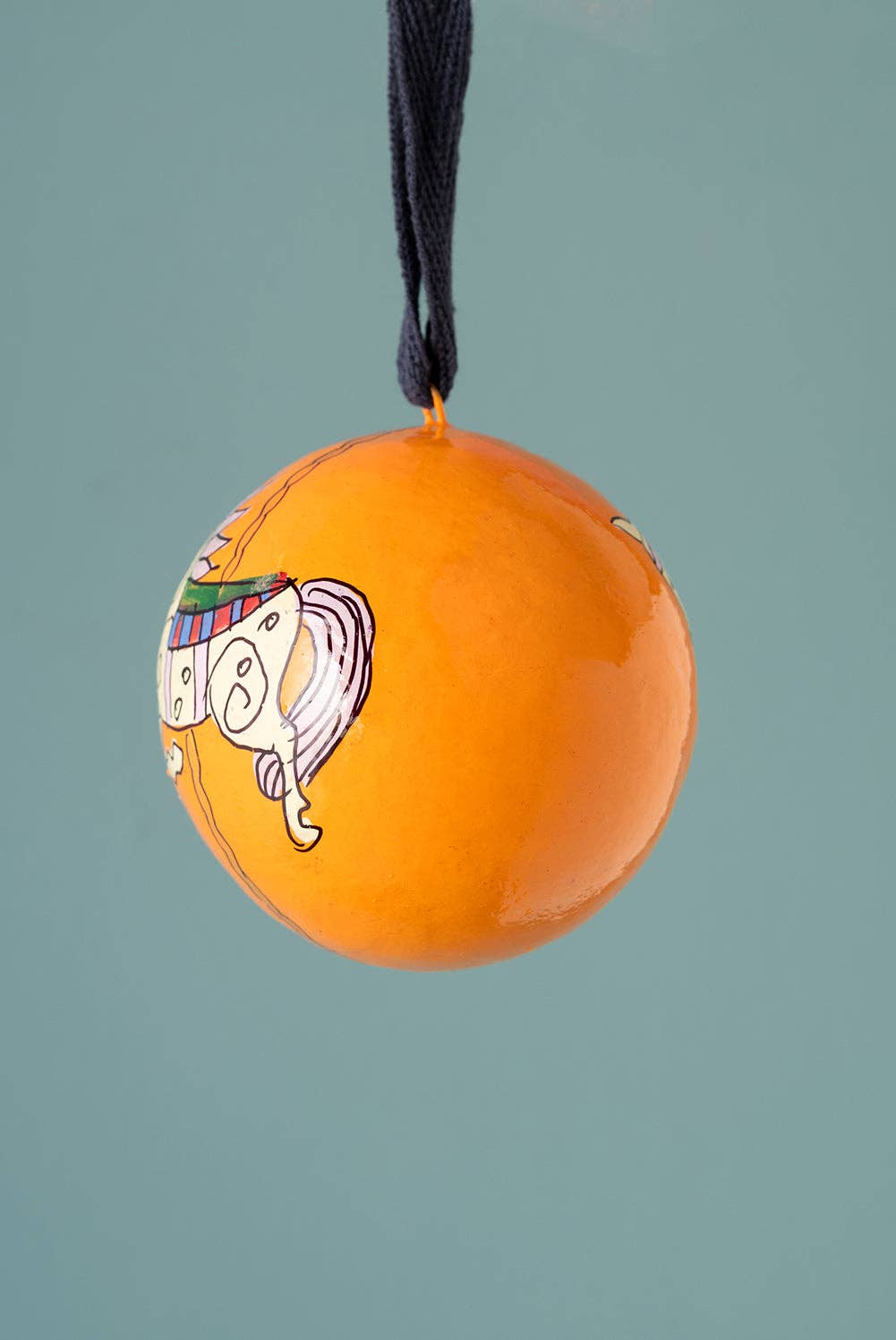 Daisy Snow Horse Carousel Bauble