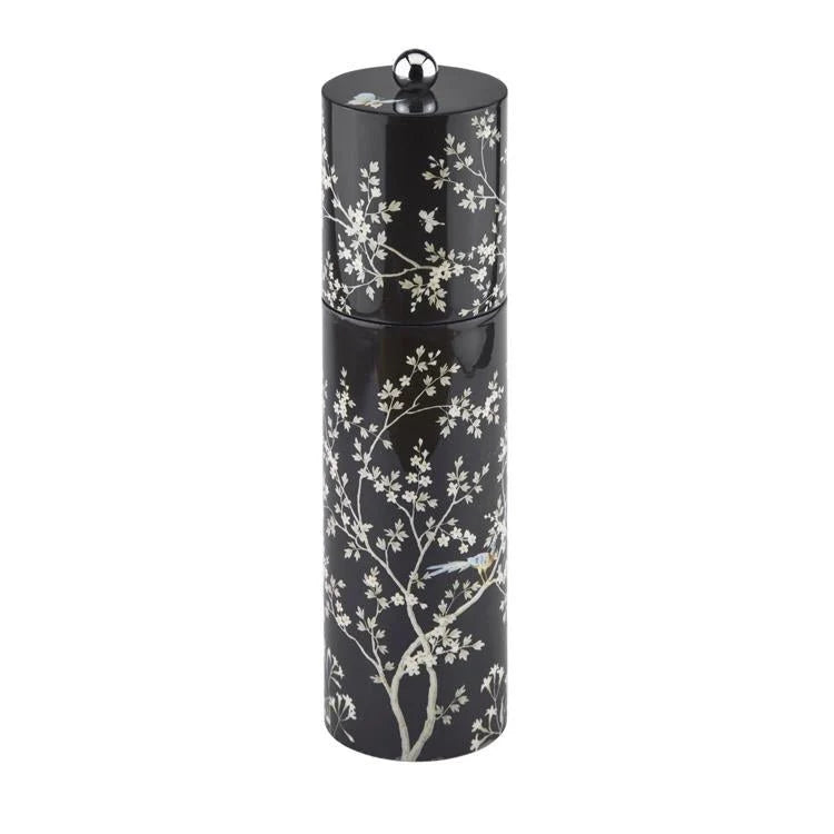 Chinoiserie Salt or Pepper Mill - black