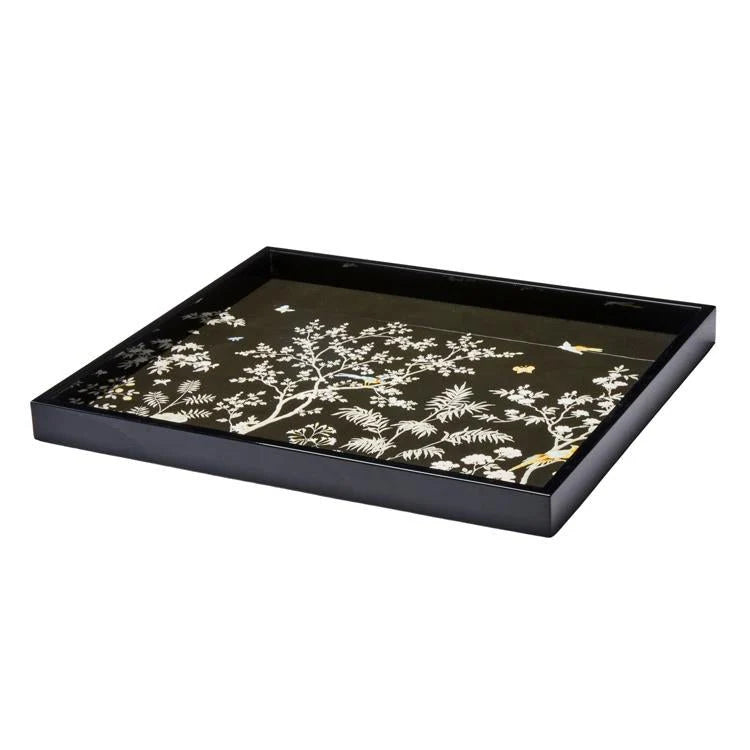 Chinoiserie Tray - black