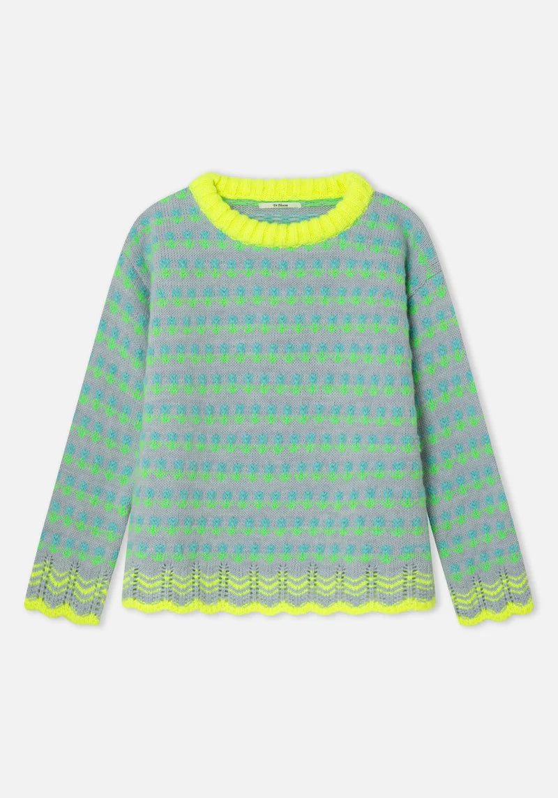 Dr Bloom Sky Blue Prado Sweater