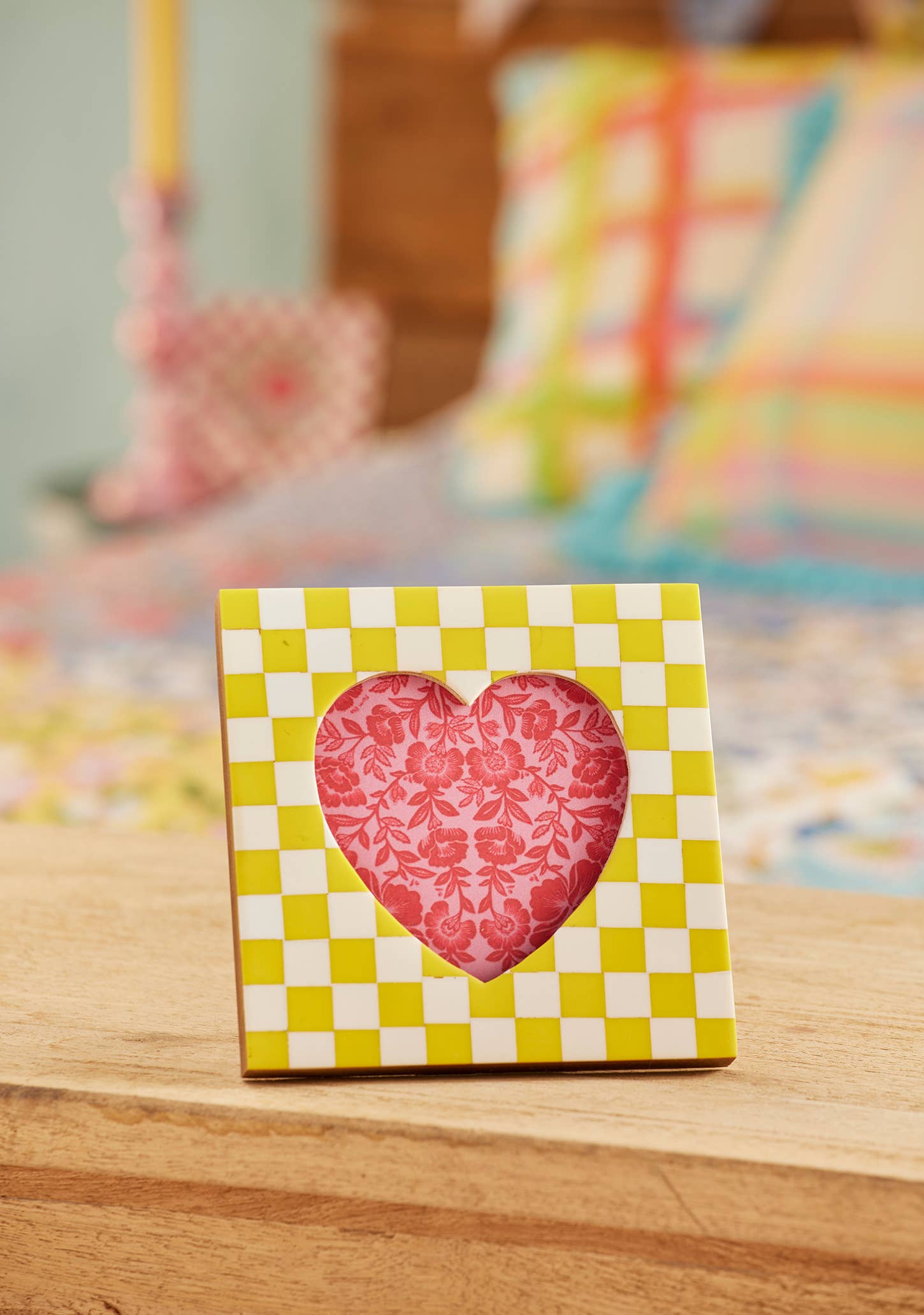 Check Heart Photo Frame